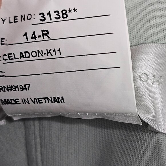 Dessy Collection Strapless Green 3D Embroidered Sequin Tiered Maxi Dress Sz 14R - Picture 11 of 14